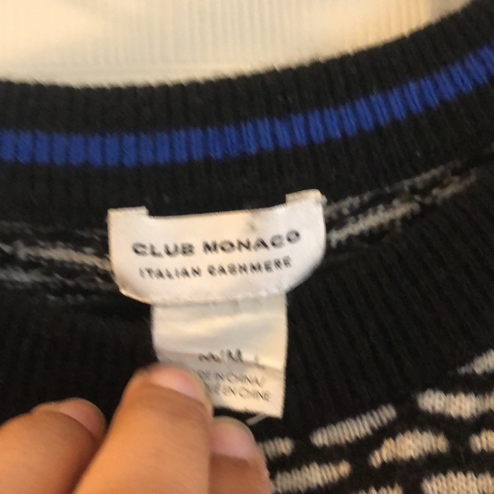 Club Monaco Cashmere Short Sleeved Sweater sz M - Picture 2 of 3